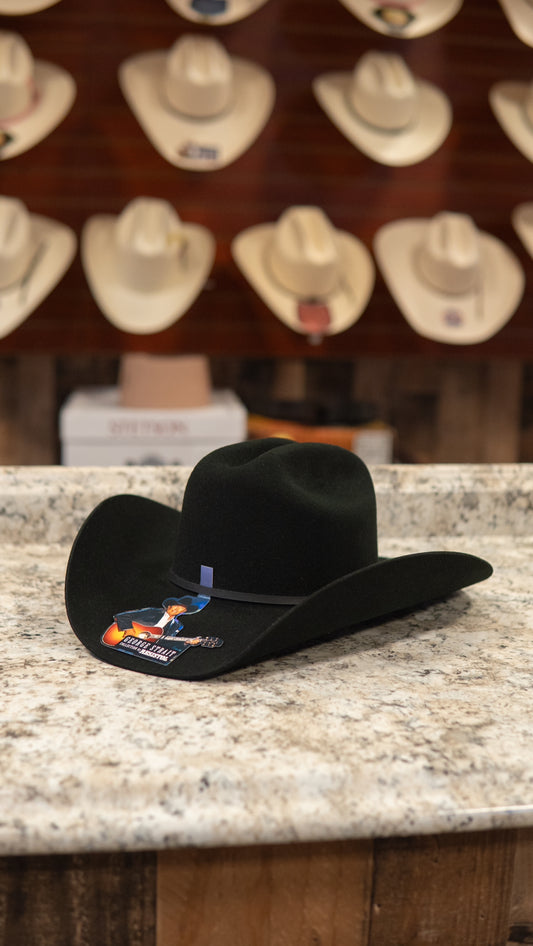 Resistol George Strait 4X Sonora Black Felt Hat