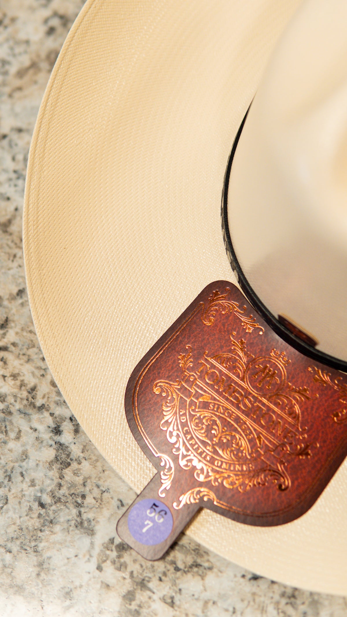 Sombrero Tombstone “Black Crocodile” Edition 1,000X Sombrero Straw Hat