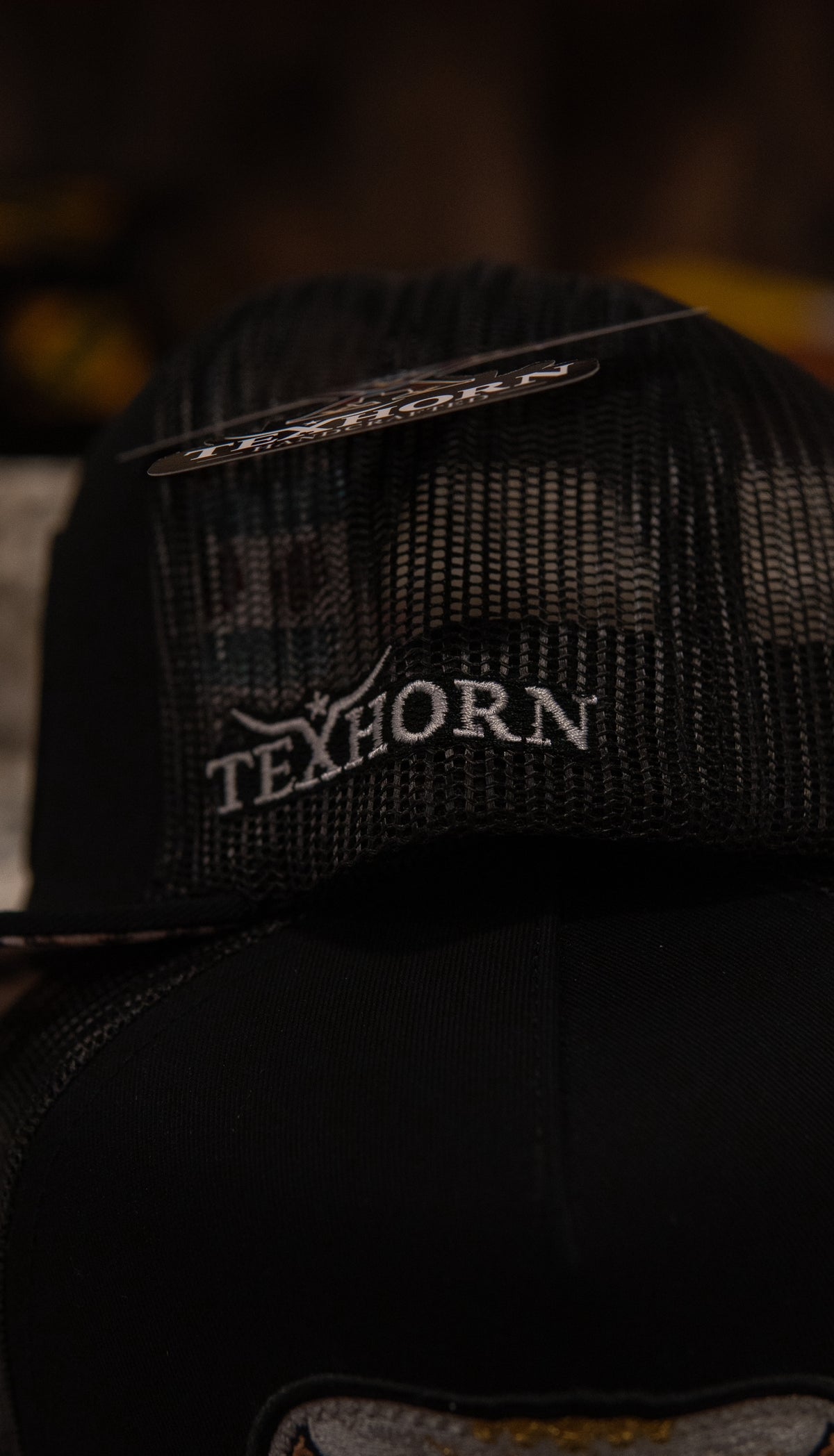 Tex Horn Snapback Cap Black Buckle