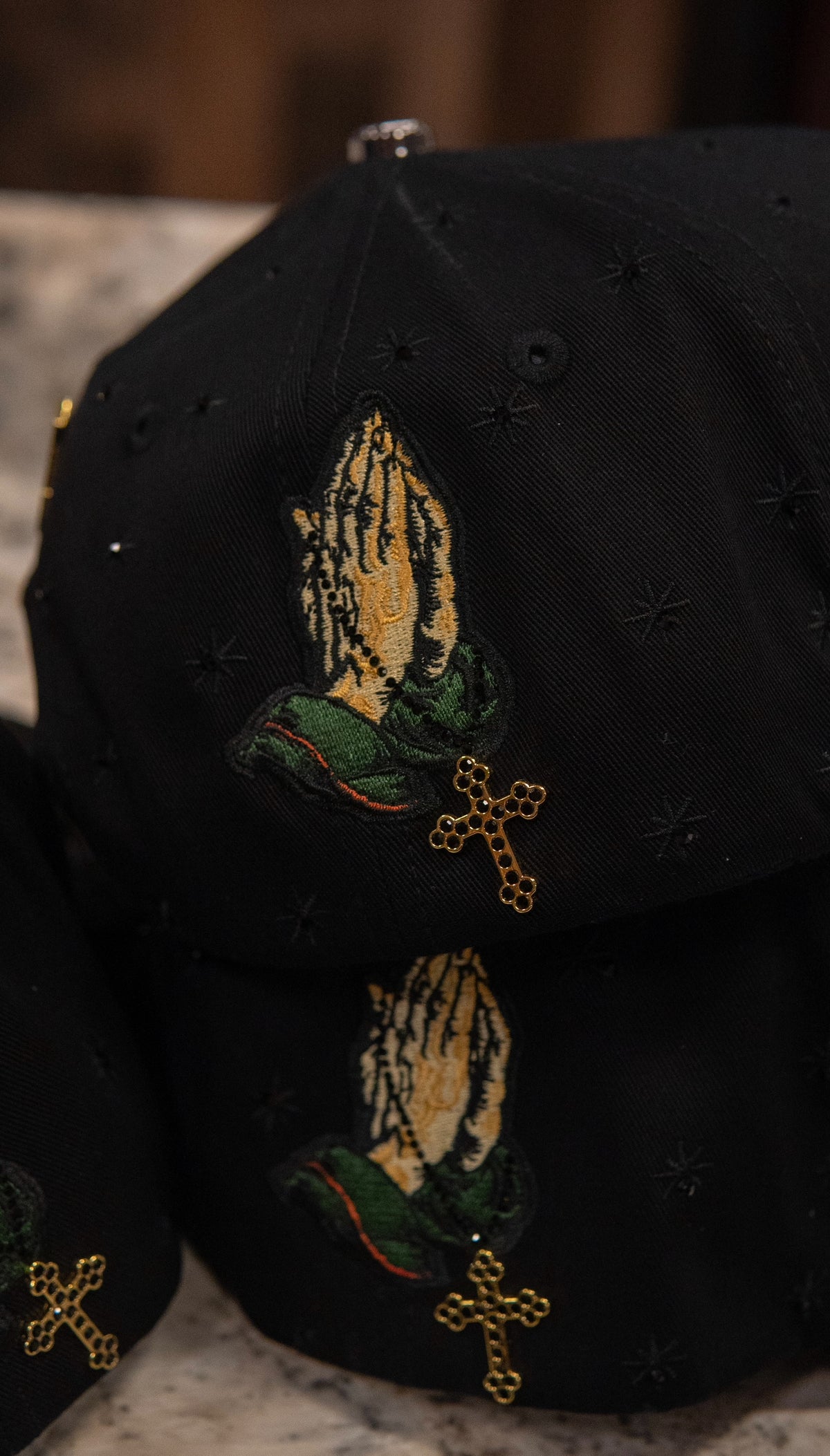 Bigg Boss Snapback Cap San Judas Black Chrystal