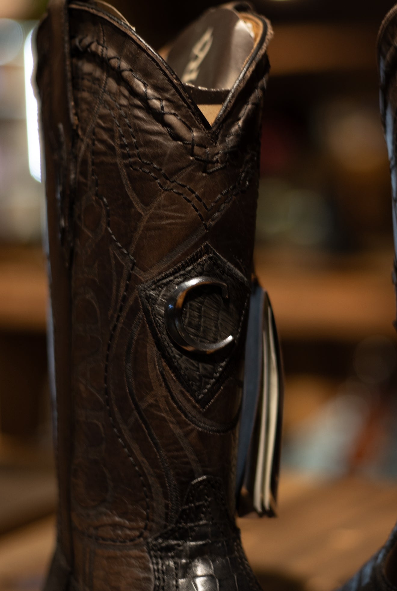 Cuadra - Caiman Belly Faena Grey Snip Toe 2B1OFY