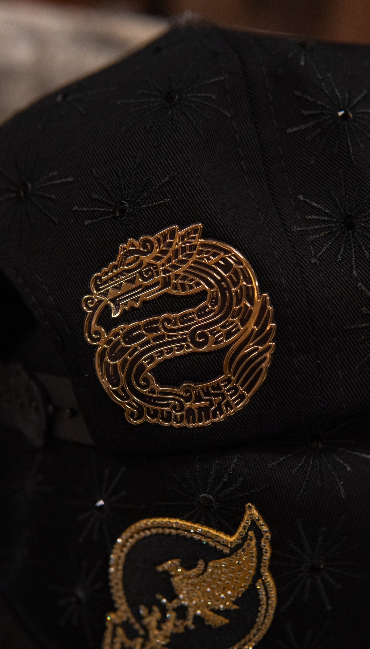 Bigg Boss Snapback Cap Viva México Gold Black
