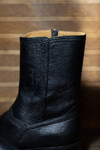 Deer Francia Zipper Botin “Midnight Black”