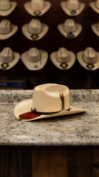 Sombrero Tombstone 10,000X “Choco Avestruz” Edition Sombrero Straw Hat