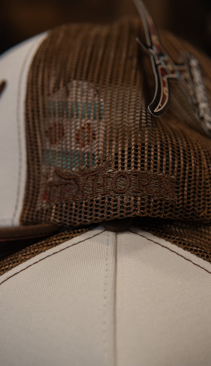 Tex Horn Snapback Cap Horn Print