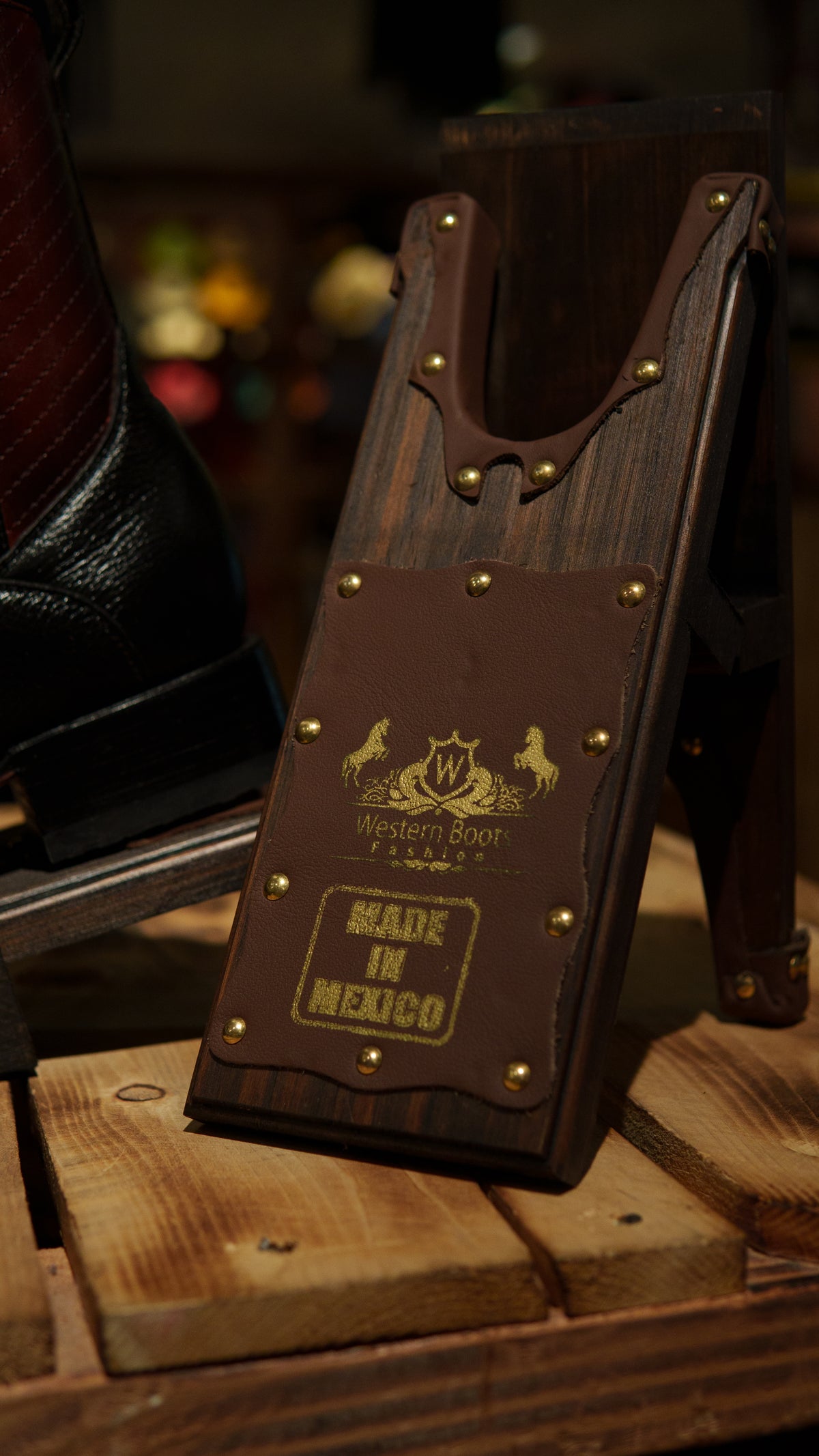 WBF Men’s Monaco “Black” Dubai Toe Boots