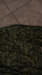 Men’s Printed Long Sleeve Button Up - Green Camo