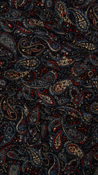 Men’s Printed Long Sleeve Button Up - Shark Attack Paisley