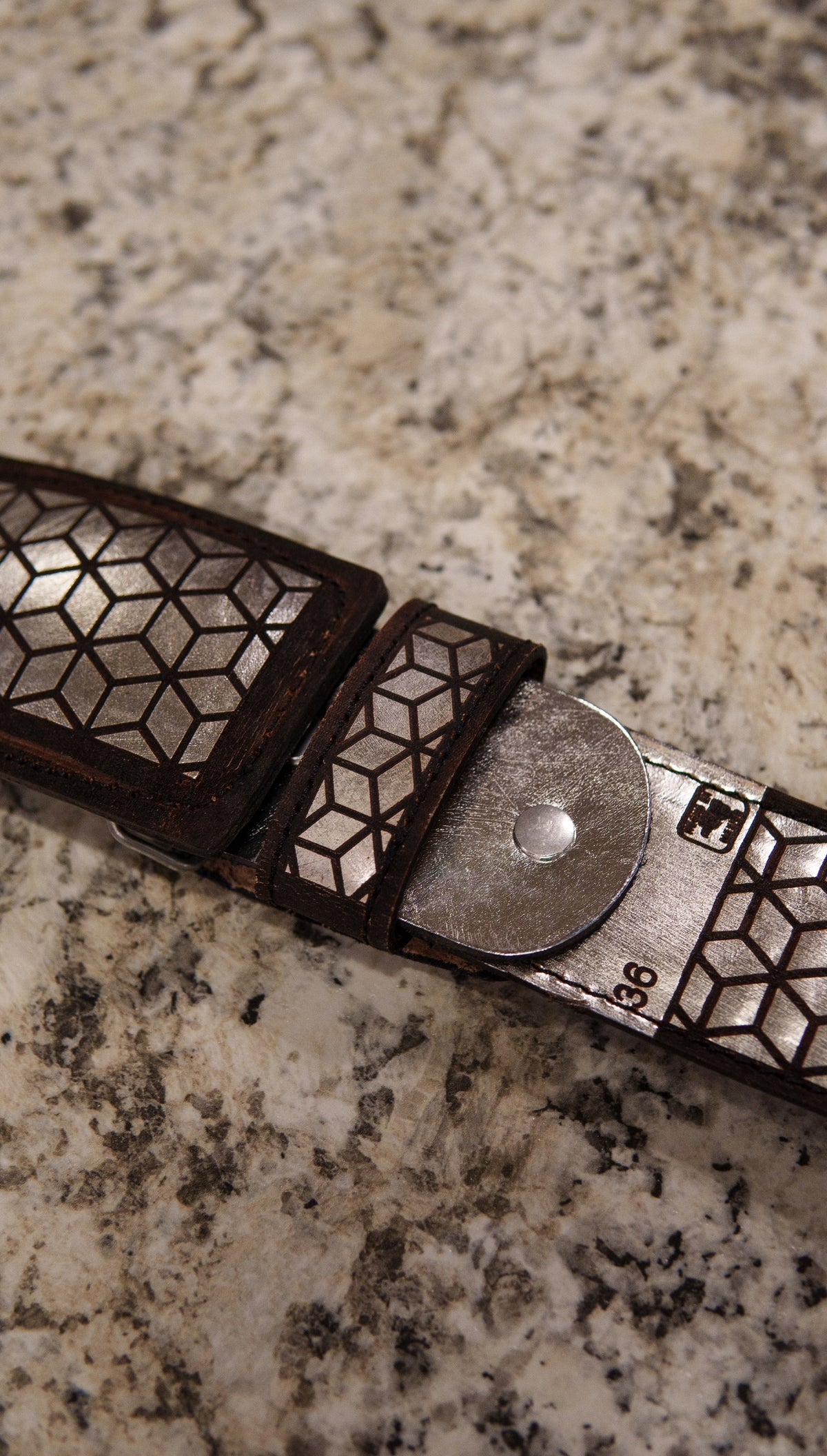 Men’s 2” Belt - Plata Blocks