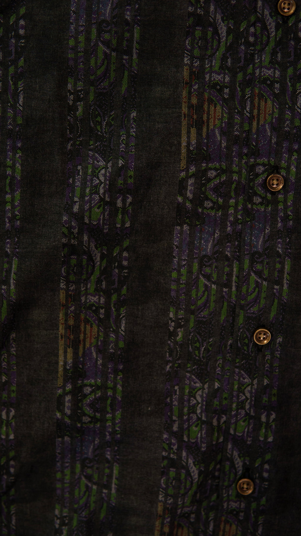 Men’s Printed Long Sleeve Button Up - Green DNA