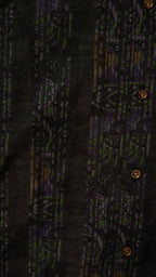 Men’s Printed Long Sleeve Button Up - Green DNA