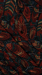 Men’s Printed Long Sleeve Button Up - Tanu-Leaves