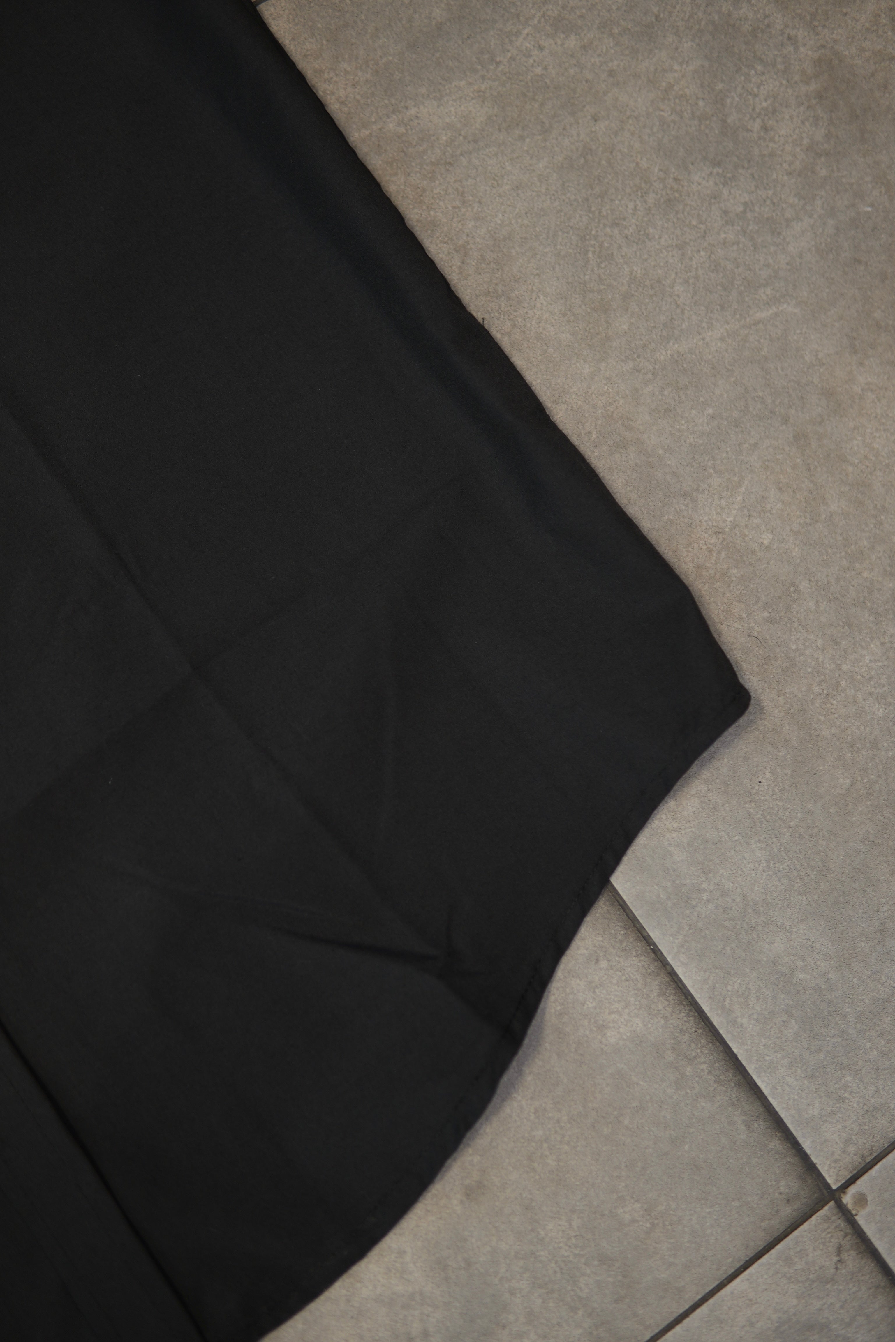 Men’s Solid Short Sleeve Shirt - Black