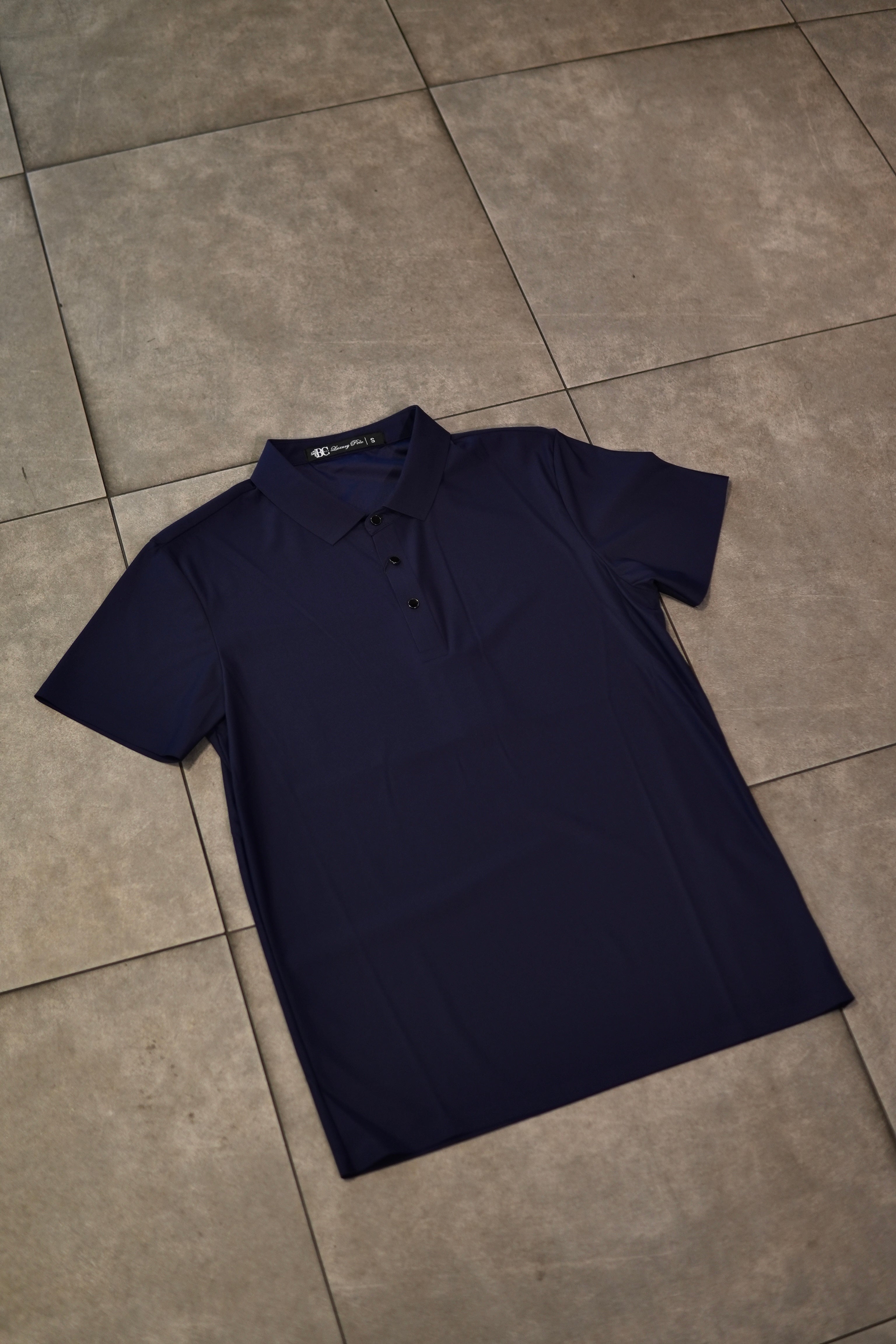 Men’s Polo Button Up - Navy
