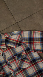 Men’s Printed Long Sleeve Button Up - Cuadra Plaid