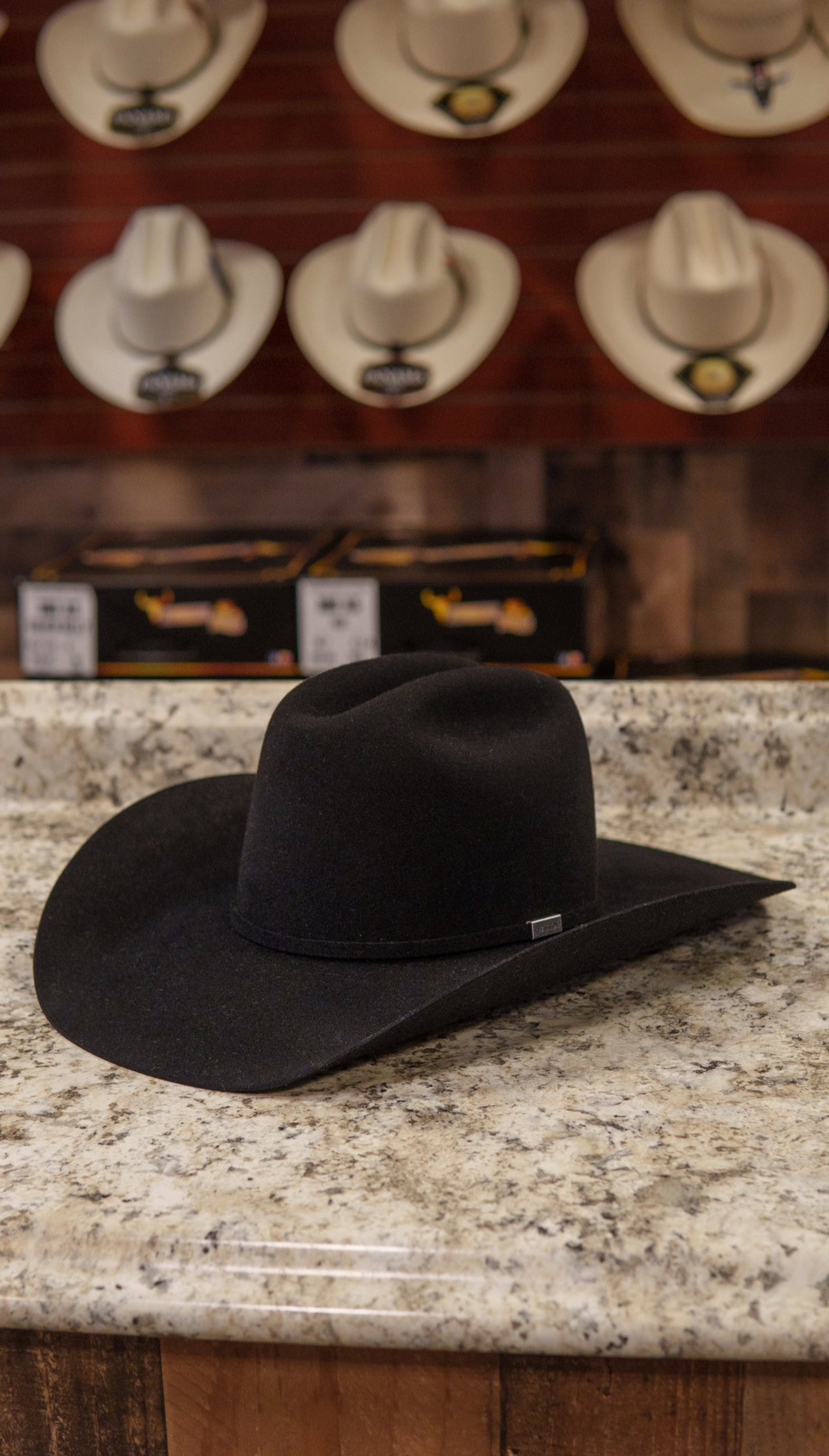 Resistol Black Beaver Felt Hat 5X Five Star