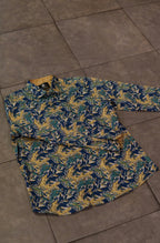 Men’s Printed Long Sleeve Button Up Everglade
