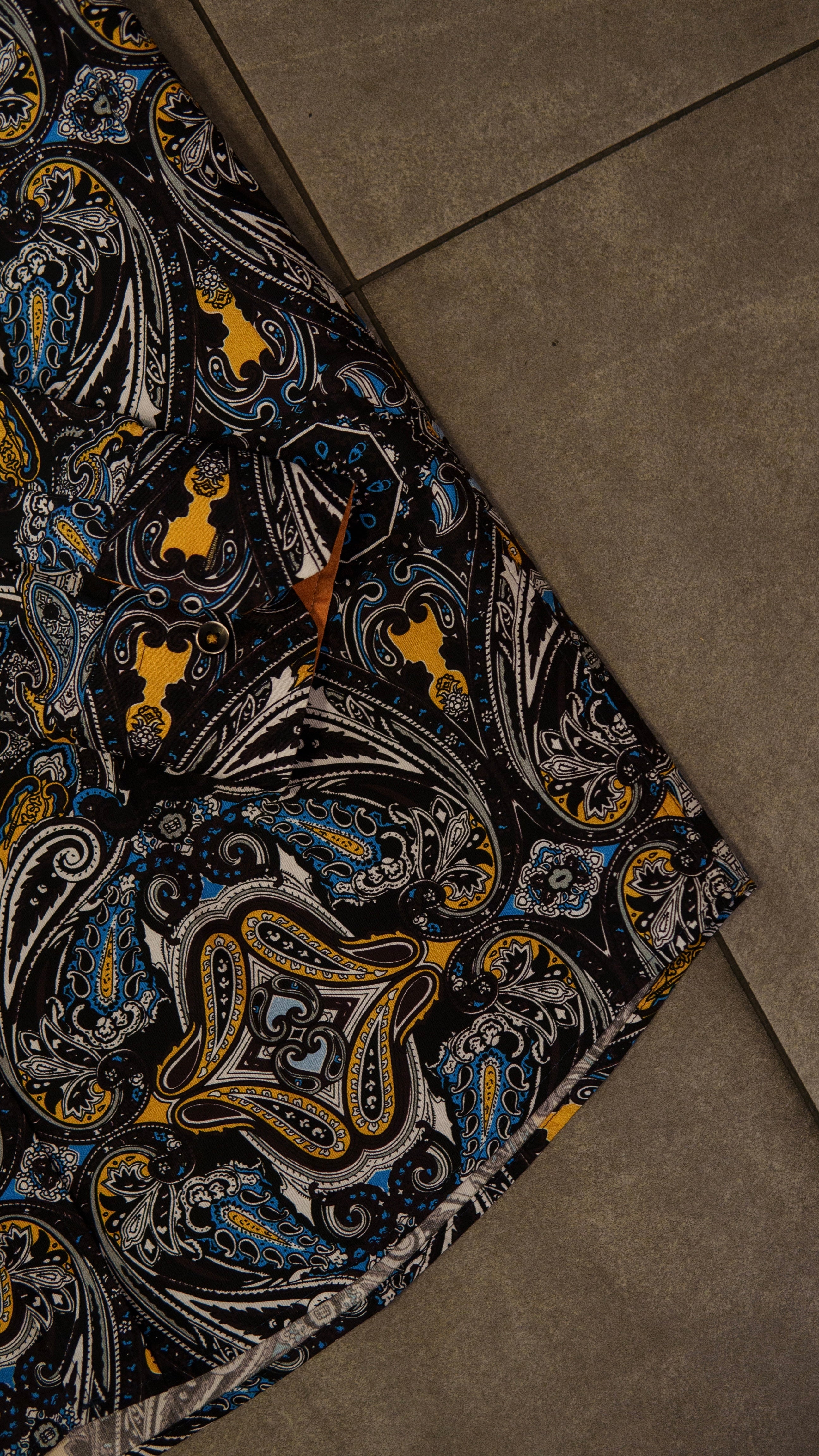 Men’s Printed Long Sleeve Button Up - Gladiator