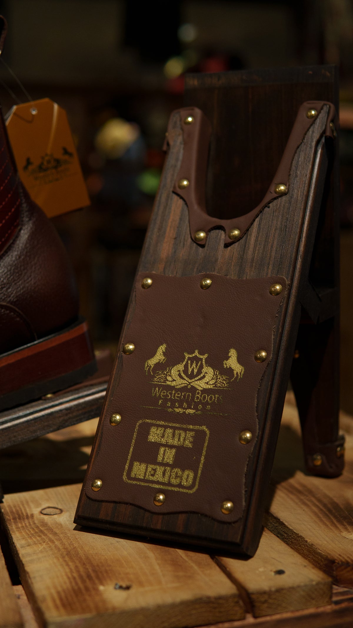 WBF Men’s Monaco “Cafe” Dubai Toe Boot