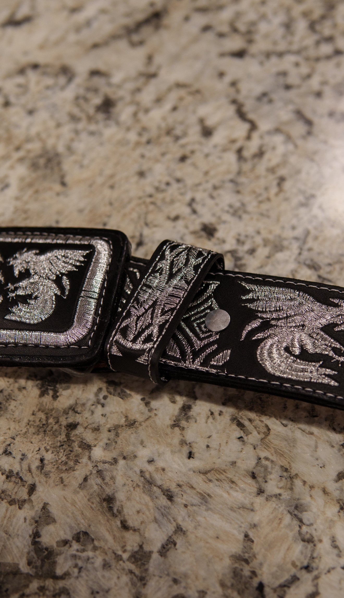 Men’s 2” Belt - Silver Gallo Arena
