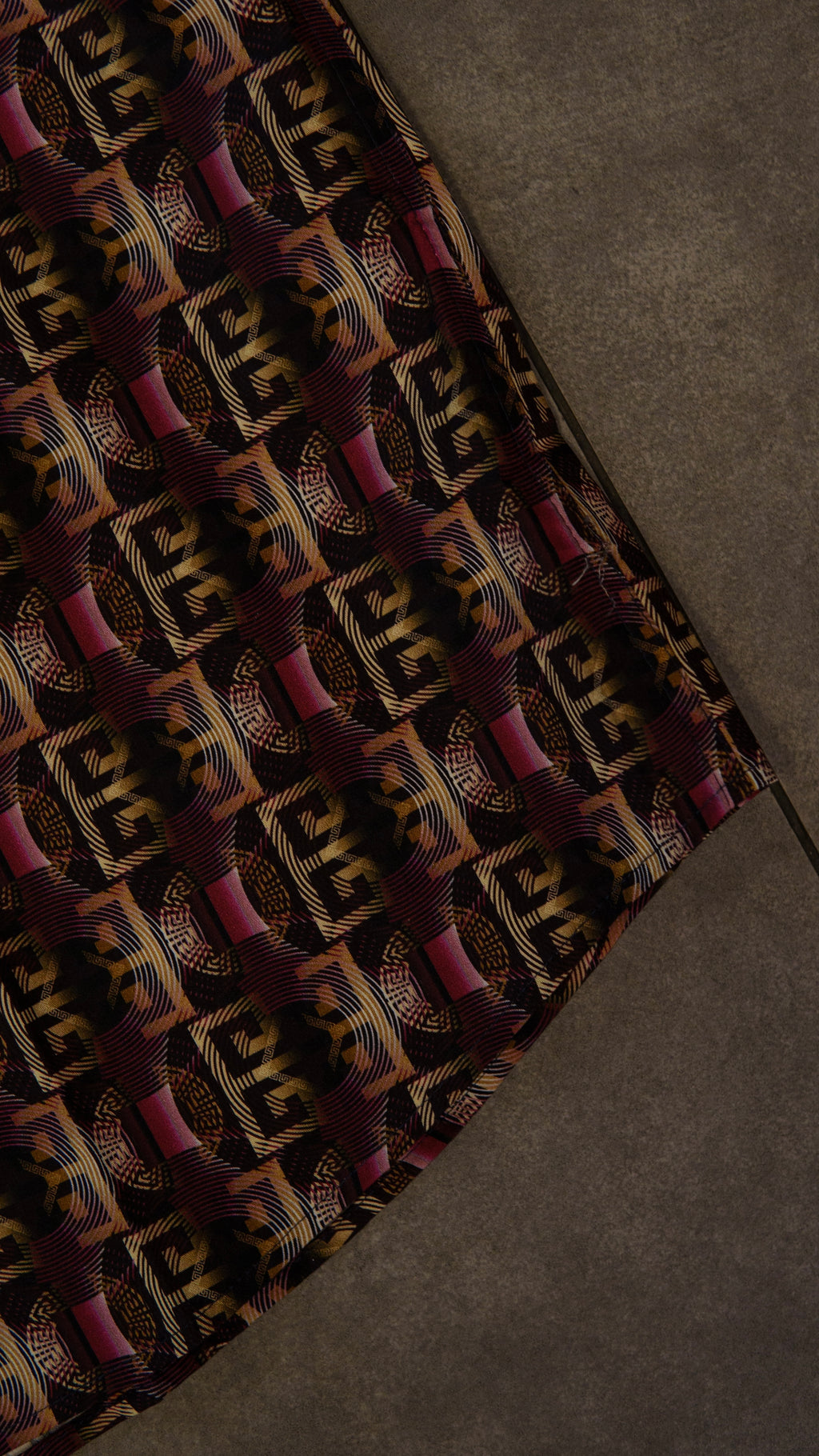 Men’s Printed Long Sleeve Button Up - Para Purp