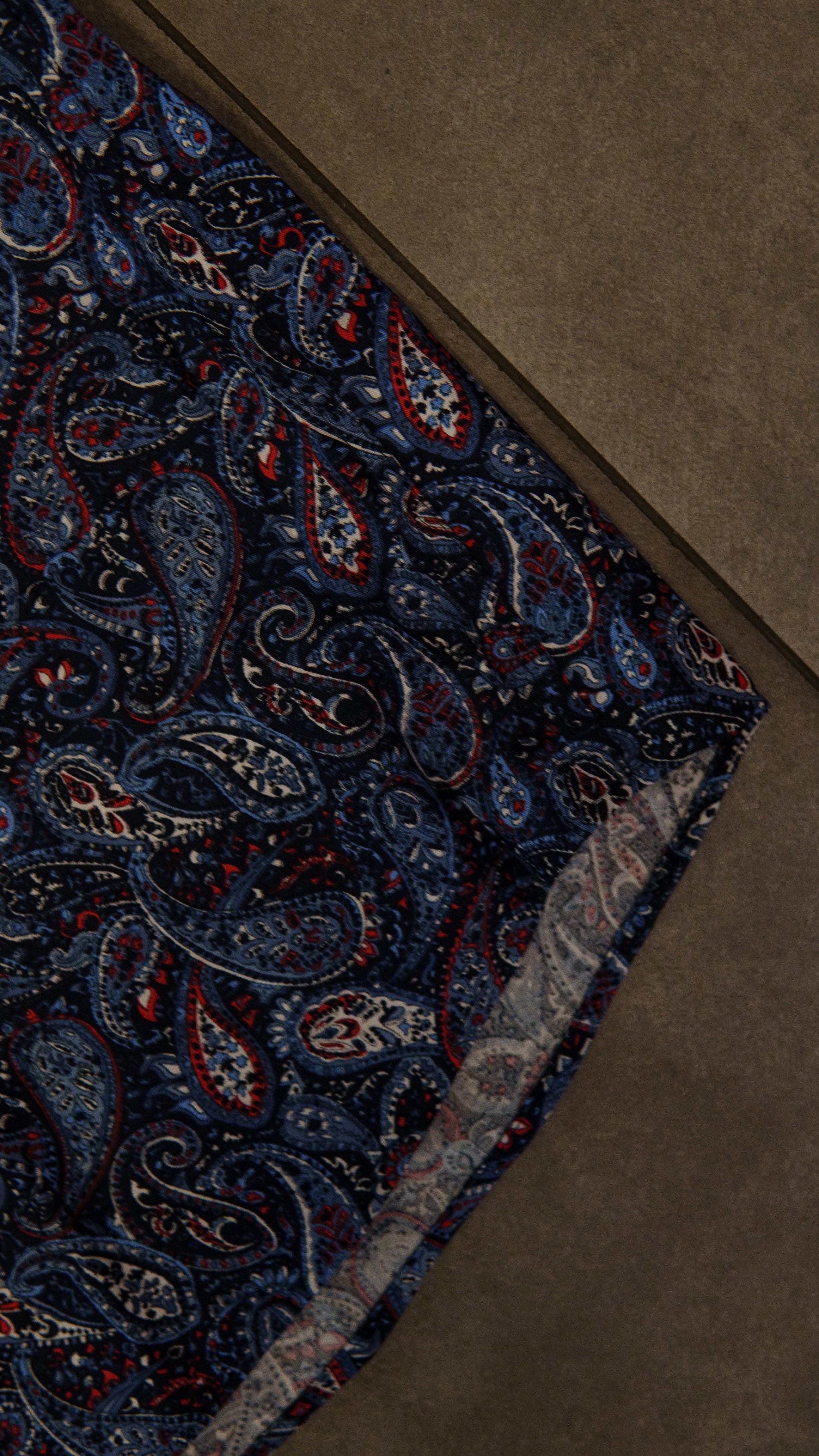 Men’s Printed Long Sleeve Button Up - Shark Attack Paisley