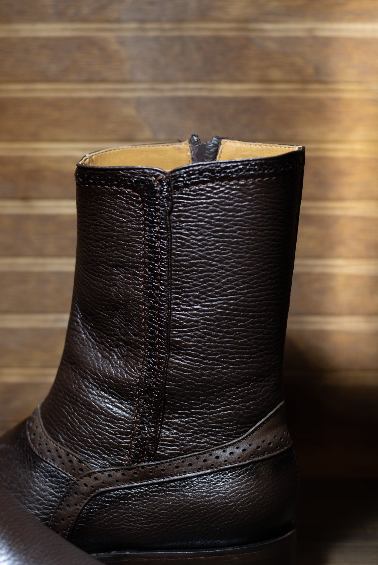 Deer Francia Zipper Botin “Faded Brown”