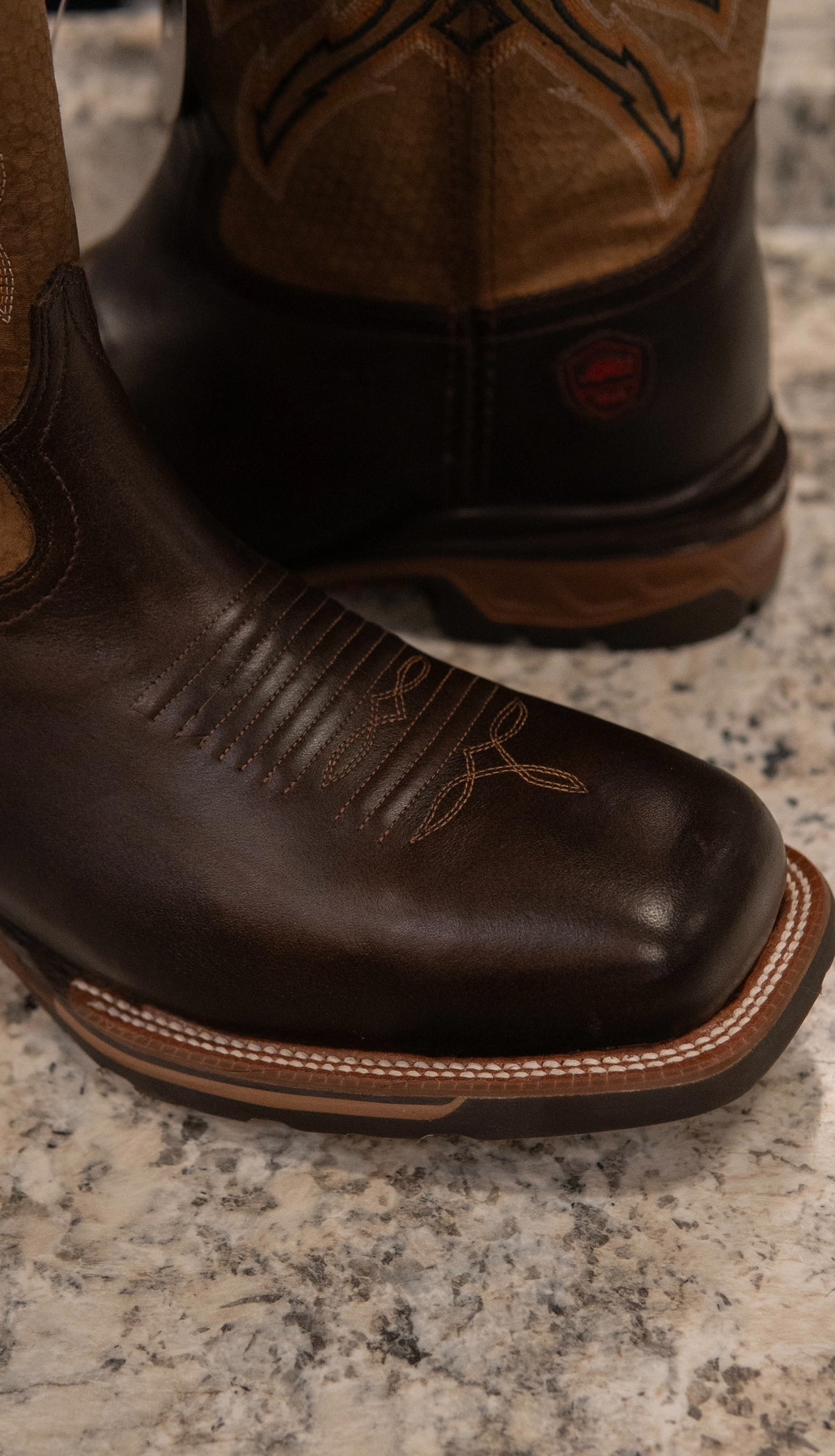 Rio Grande Men's Work Wear Boots Carter Cantera Cafe Steel Toe Boots
