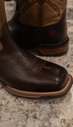 Rio Grande Men's Work Wear Boots Carter Cantera Cafe Steel Toe Boots