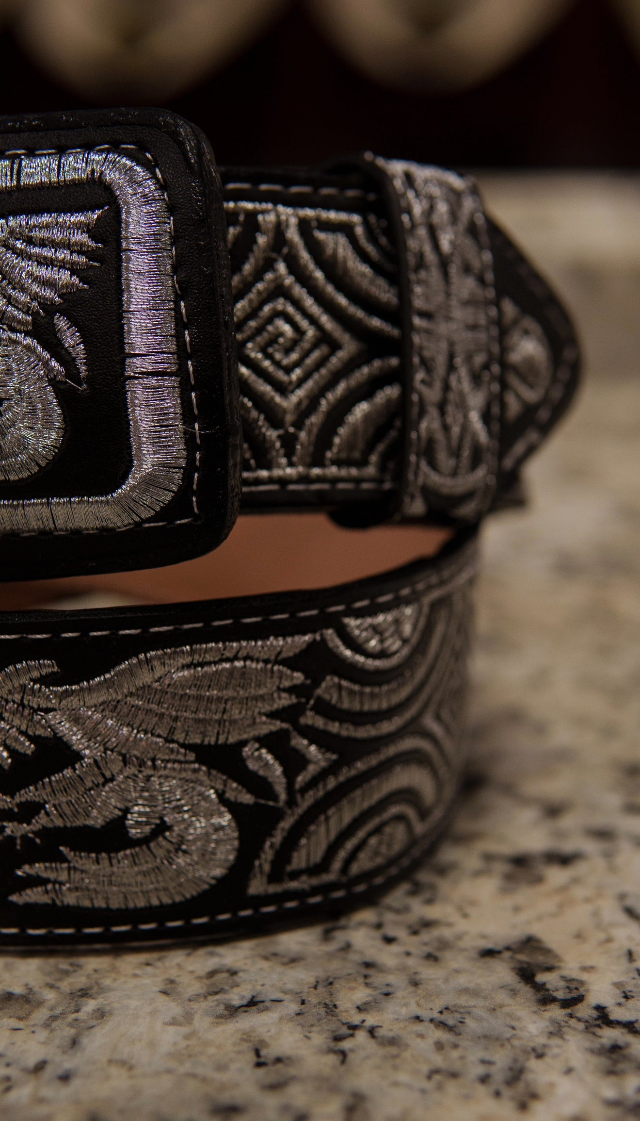 Men’s 2” Belt - Silver Gallo Arena