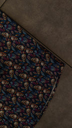 Men’s Printed Long Sleeve Button Up - Cotton Skull Candy