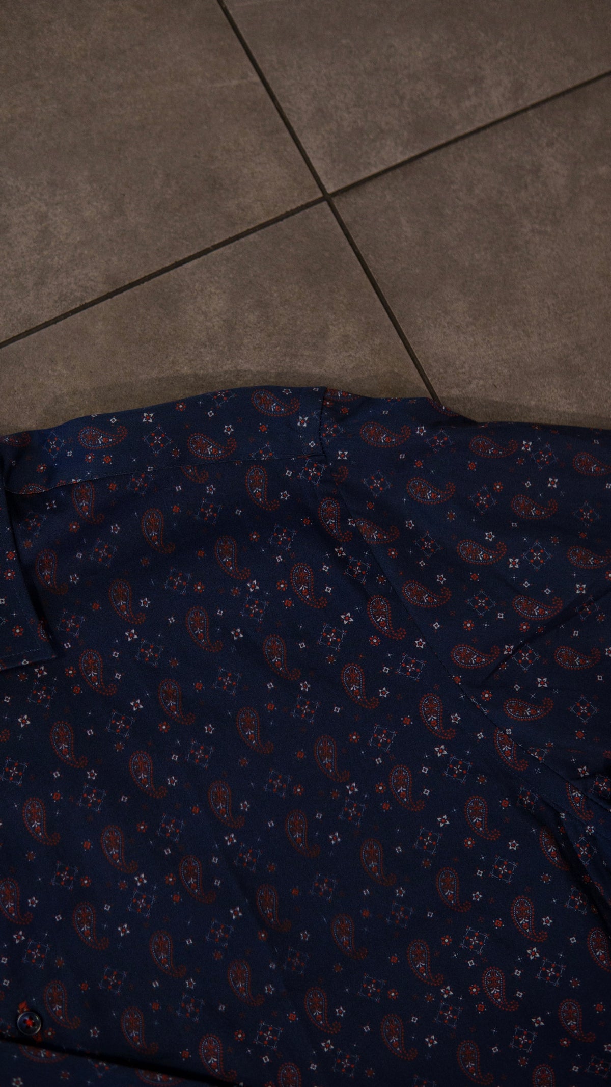Men’s Printed Long Sleeve Button Up - Gravity Paisley