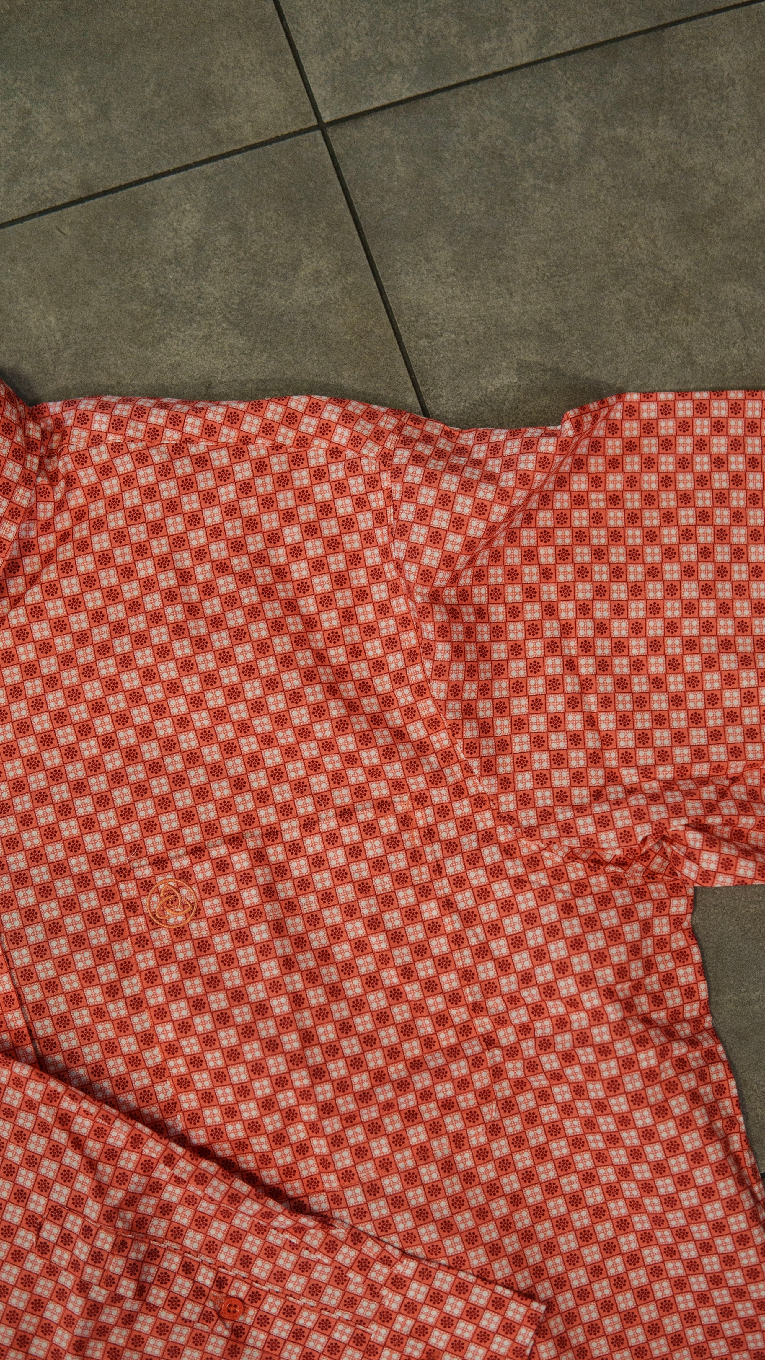 Men’s Printed Long Sleeve Button Up - Vulcan