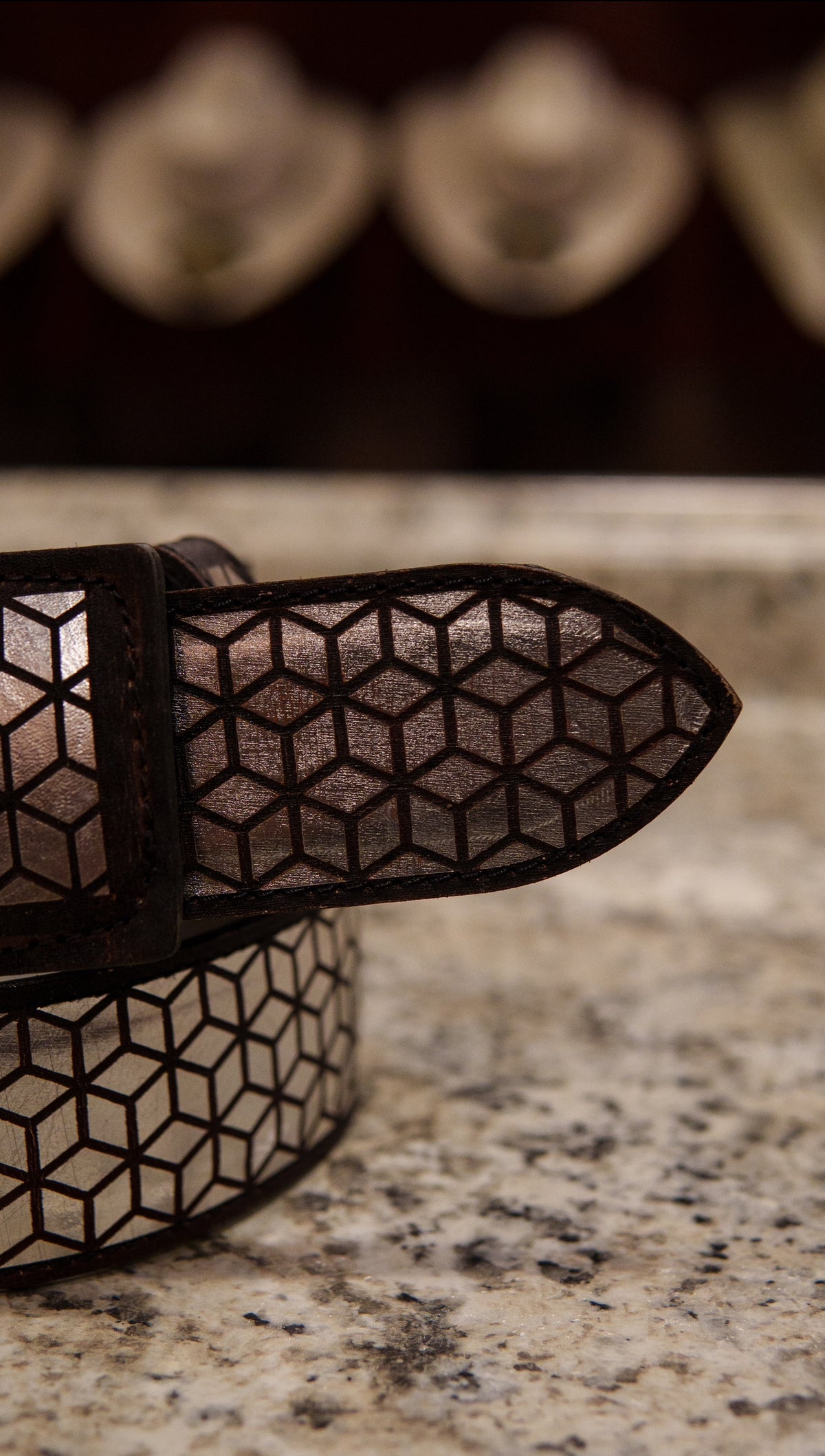 Men’s 2” Belt - Plata Blocks
