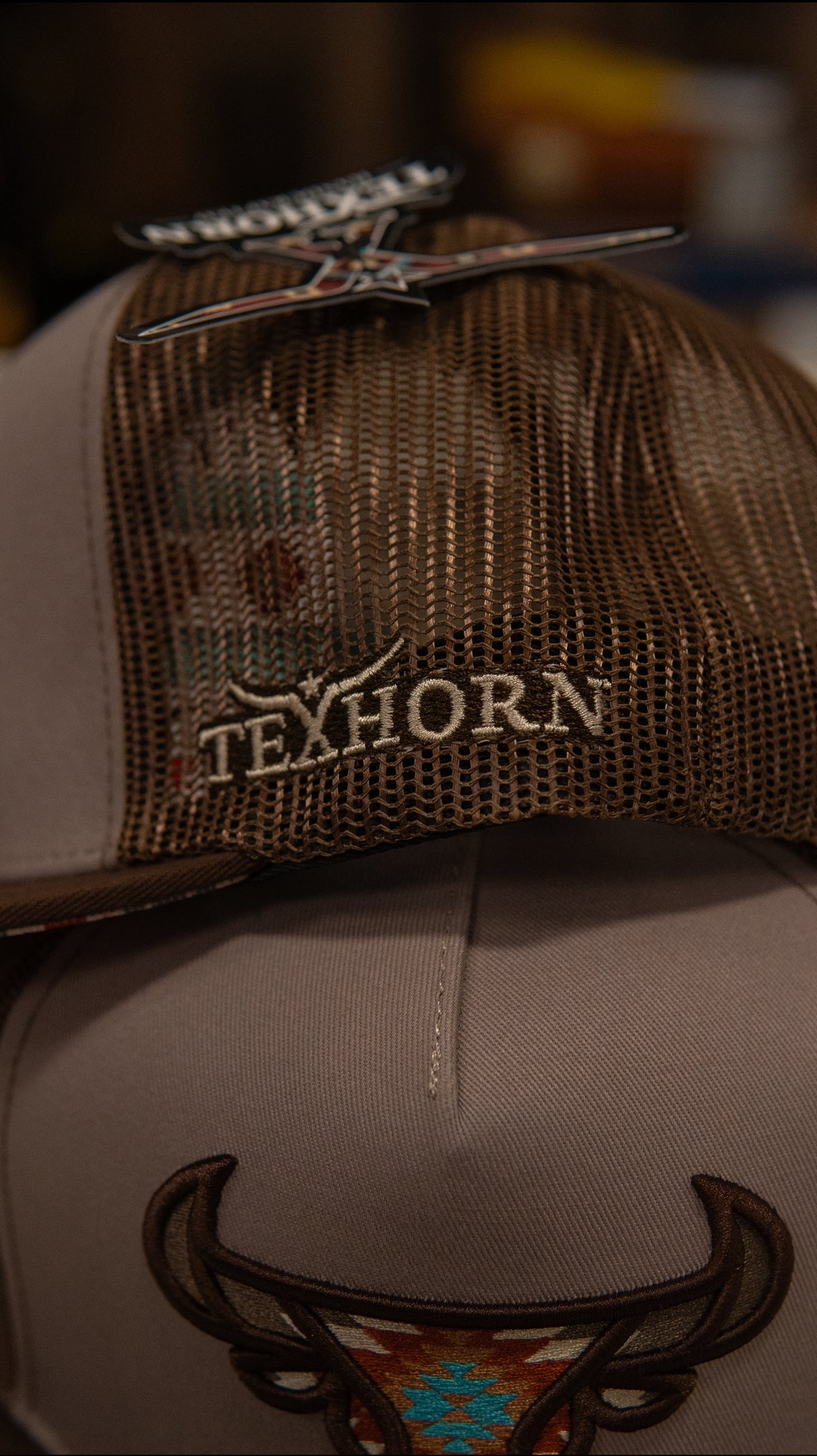 Tex Horn Snapback Cap Brown Brn Brim