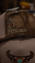 Tex Horn Snapback Cap Brown Brn Brim