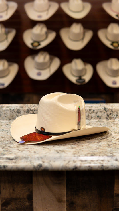 Sombrero Tombstone “Black Crocodile” Edition 1,000X Sombrero Straw Hat