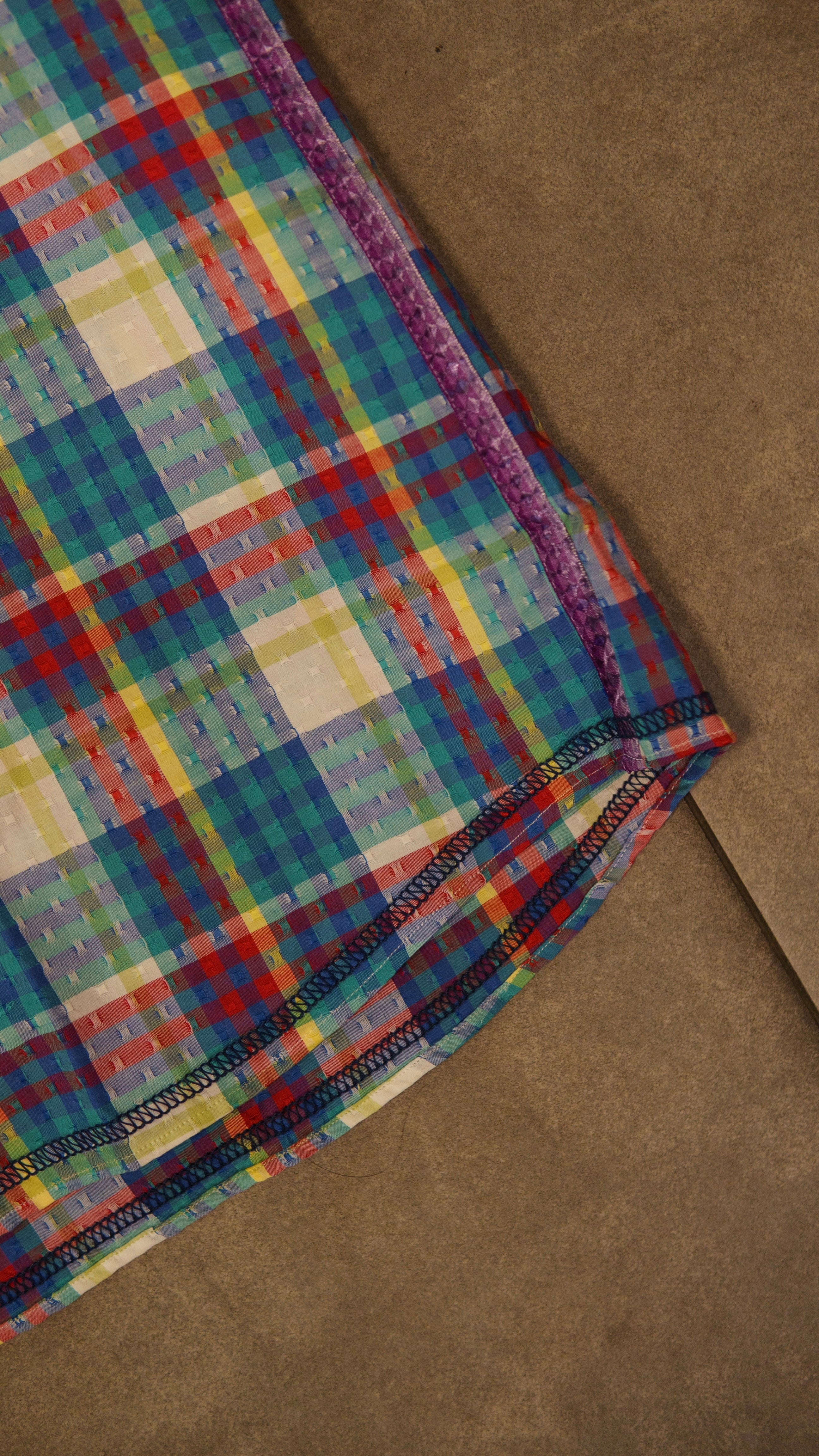 Men’s Printed Long Sleeve Button Up - Cuadra Plaid