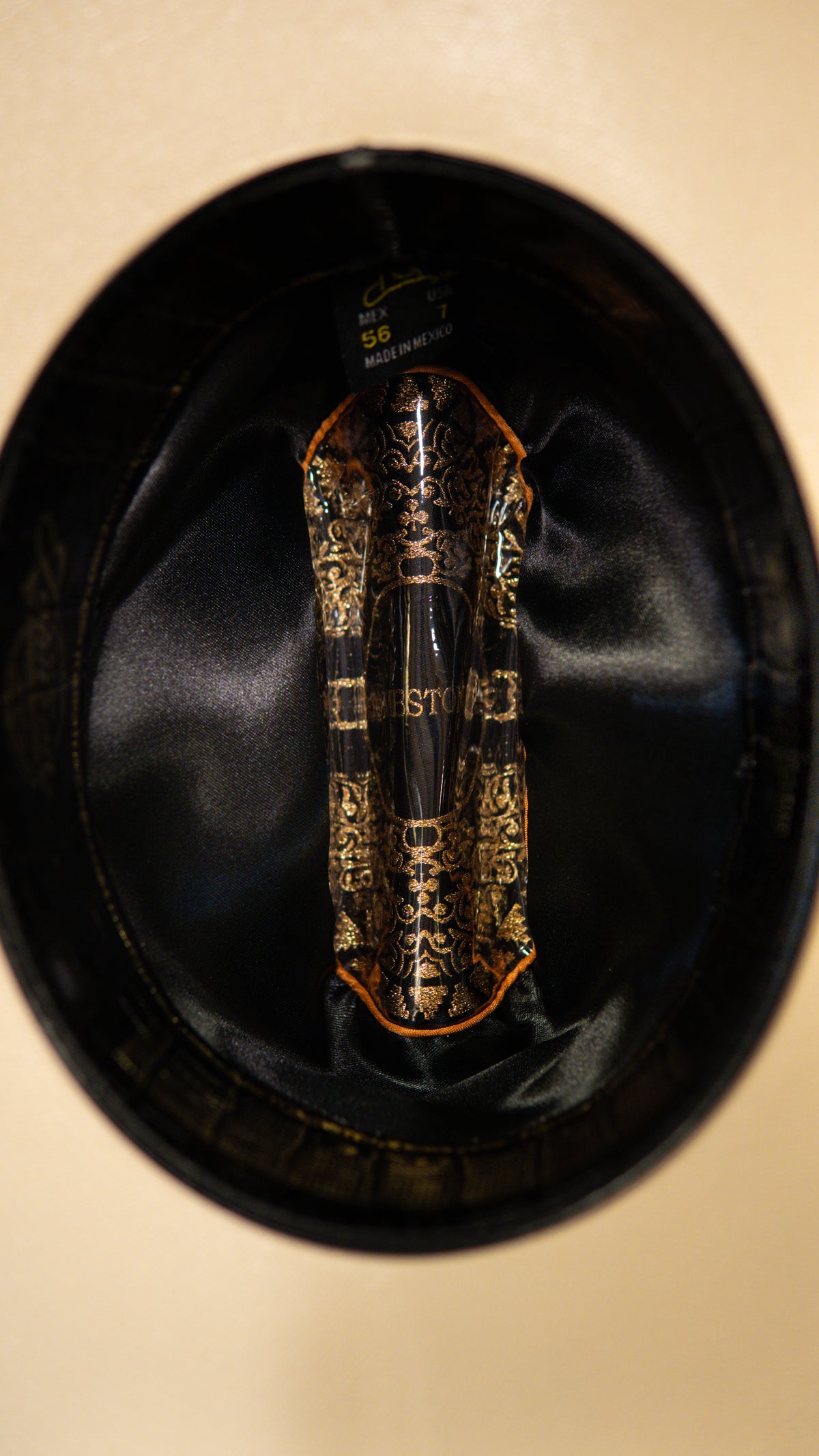 Sombrero Tombstone “Black Crocodile” Edition 1,000X Sombrero Straw Hat