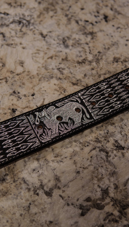 Men’s 2” Belt - Silver Bull