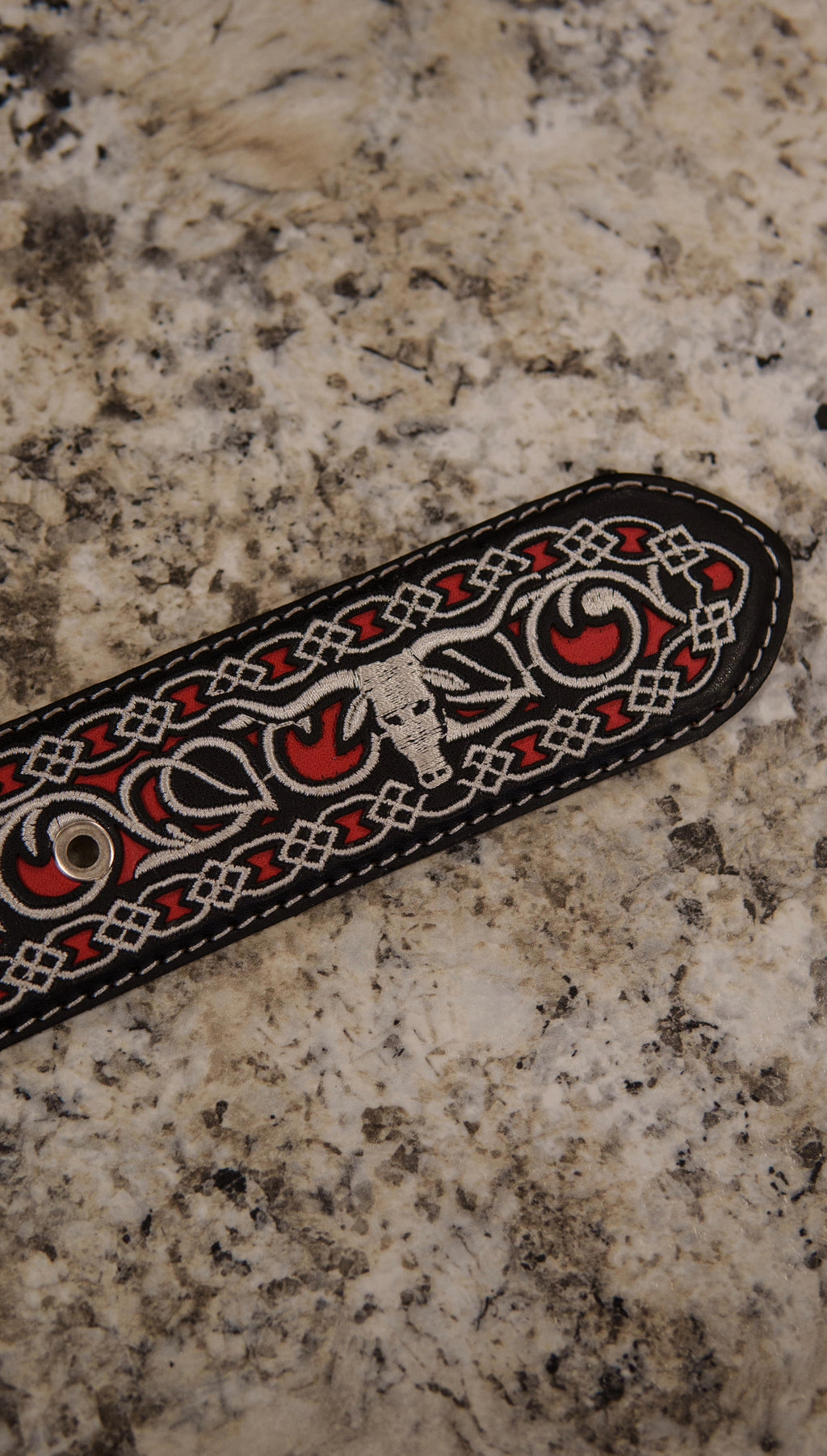 Men’s 2” Belt - Raging Red Stitched Toro