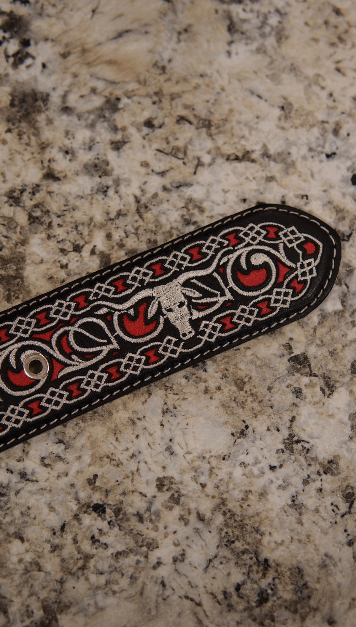 Men’s 2” Belt - Raging Red Stitched Toro