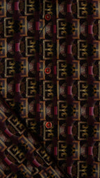 Men’s Printed Long Sleeve Button Up - Para Purp