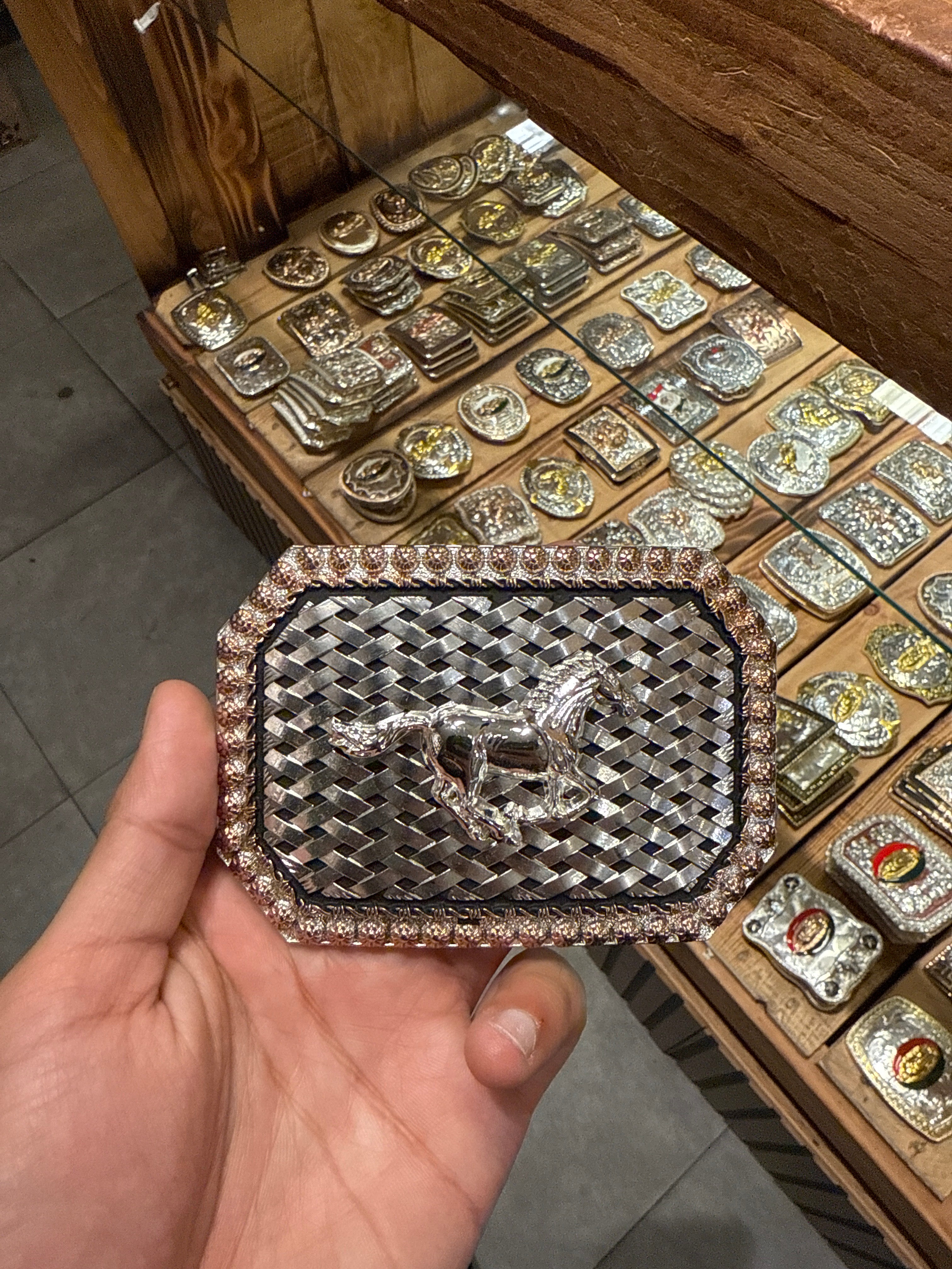 Running Horse Billet Western Buckle