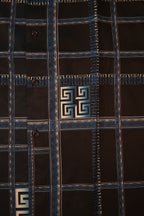 Men’s Printed Short Sleeve Button Up - Blue Laguna