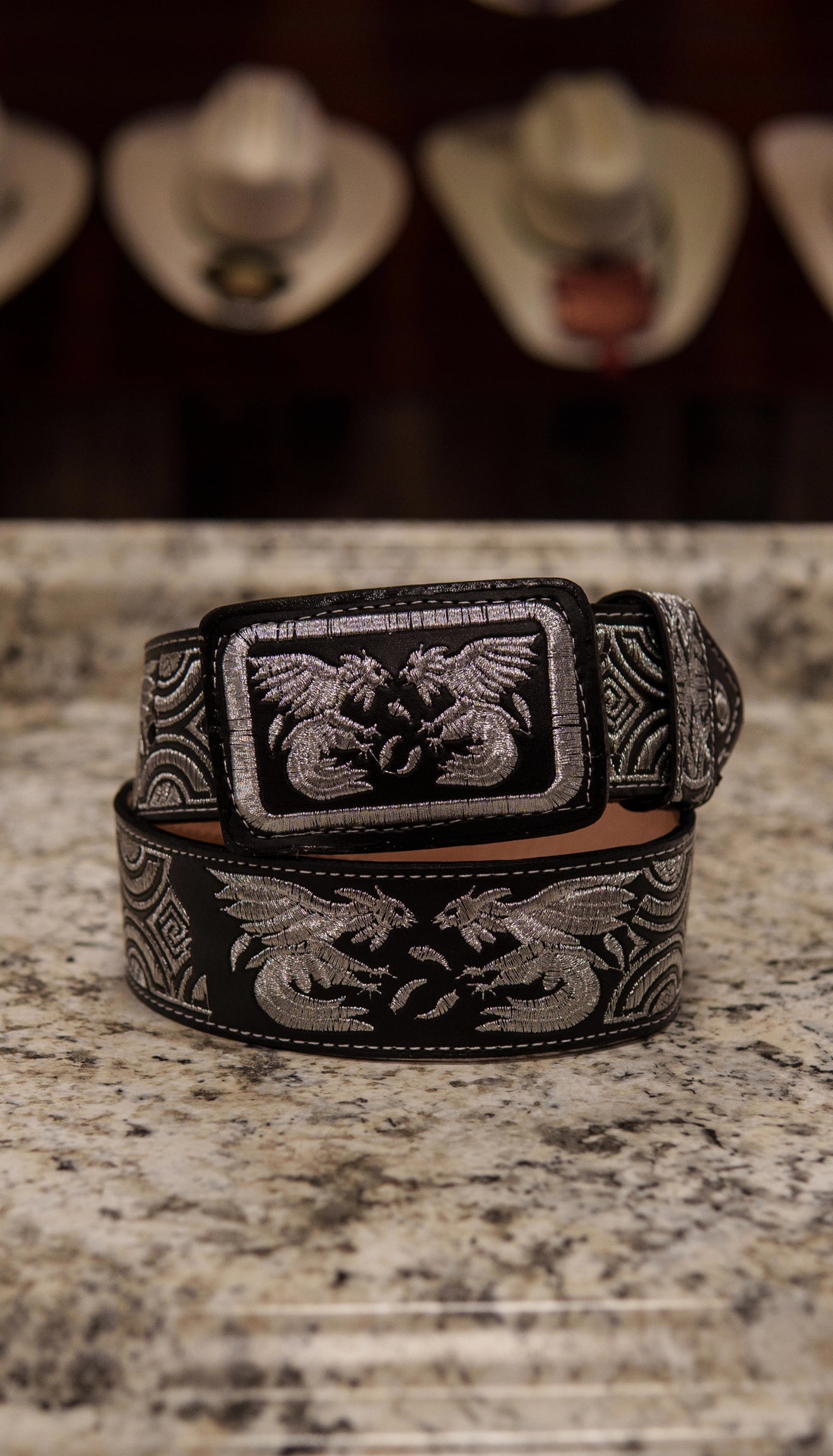 Men’s 2” Belt - Silver Gallo Arena