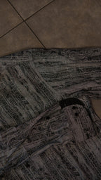 Men’s Printed Long Sleeve Button Up - Cement’s Paisley