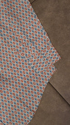 Men’s Printed Long Sleeve Button Up - Printed Ornament