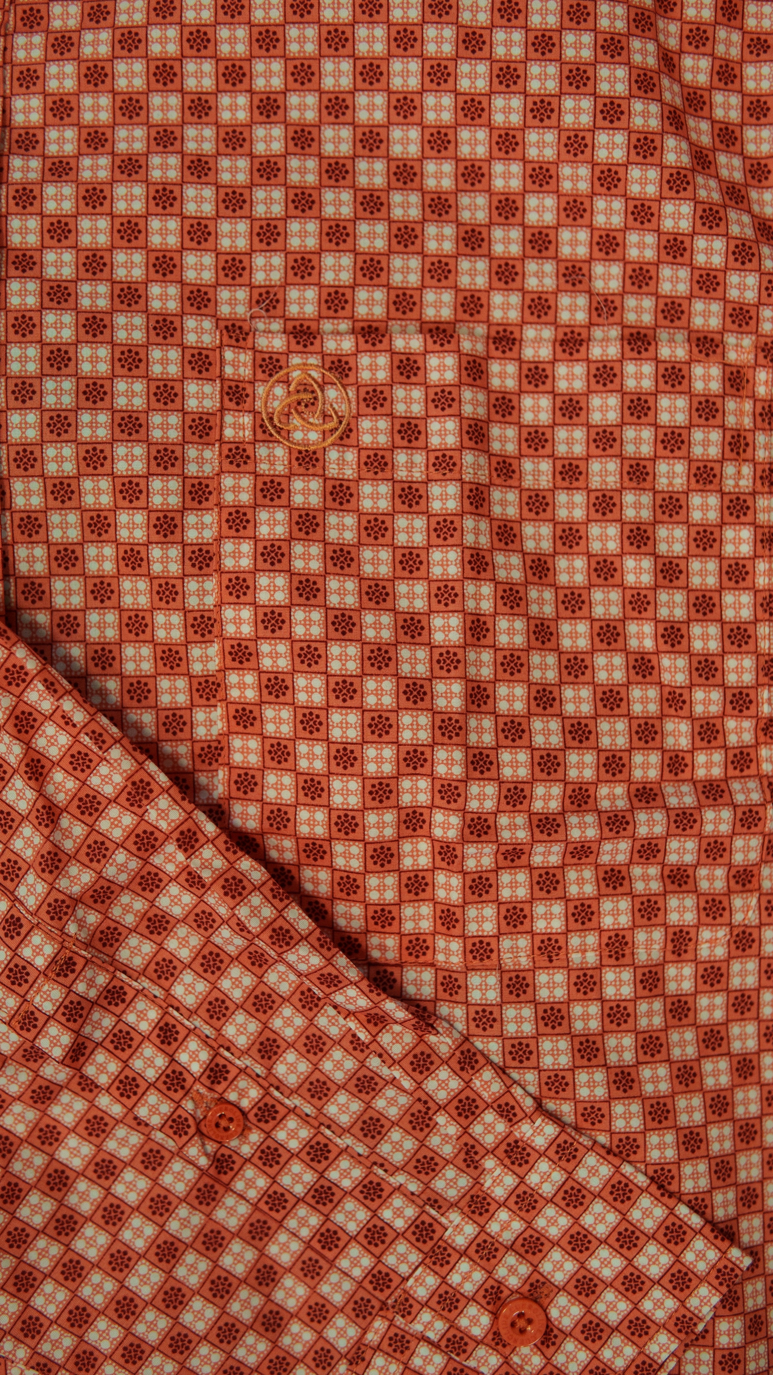 Men’s Printed Long Sleeve Button Up - Vulcan