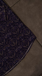 Men’s Printed Long Sleeve Button Up - Purple Rift